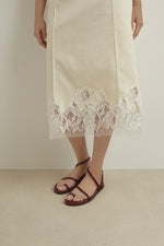 Eleftheria Footbed Satin sandals