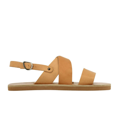 Miltos Leather Natural sandals side