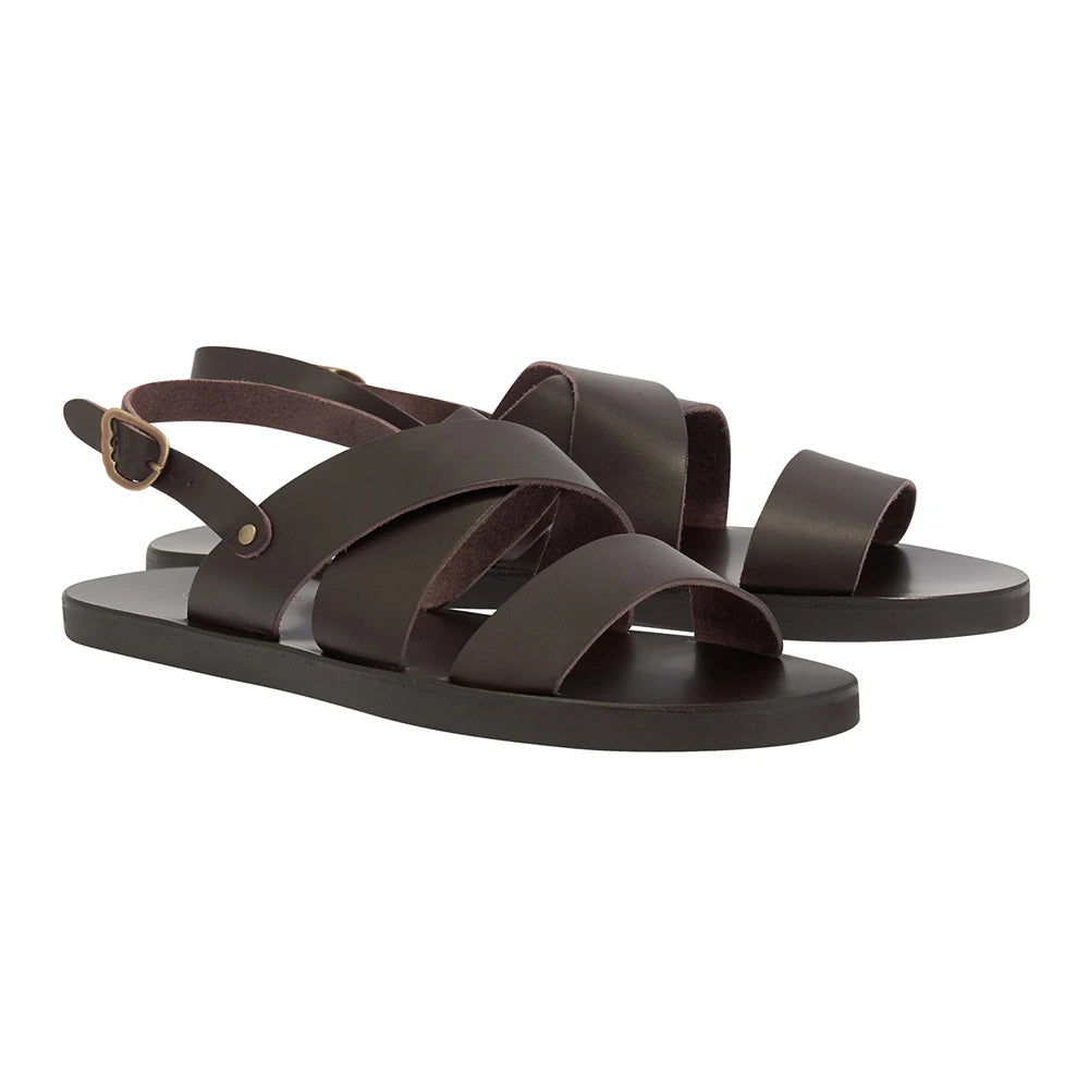 Miltos Leather T-Moro sandals 3-4