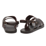 Miltos Leather T-Moro sandals back