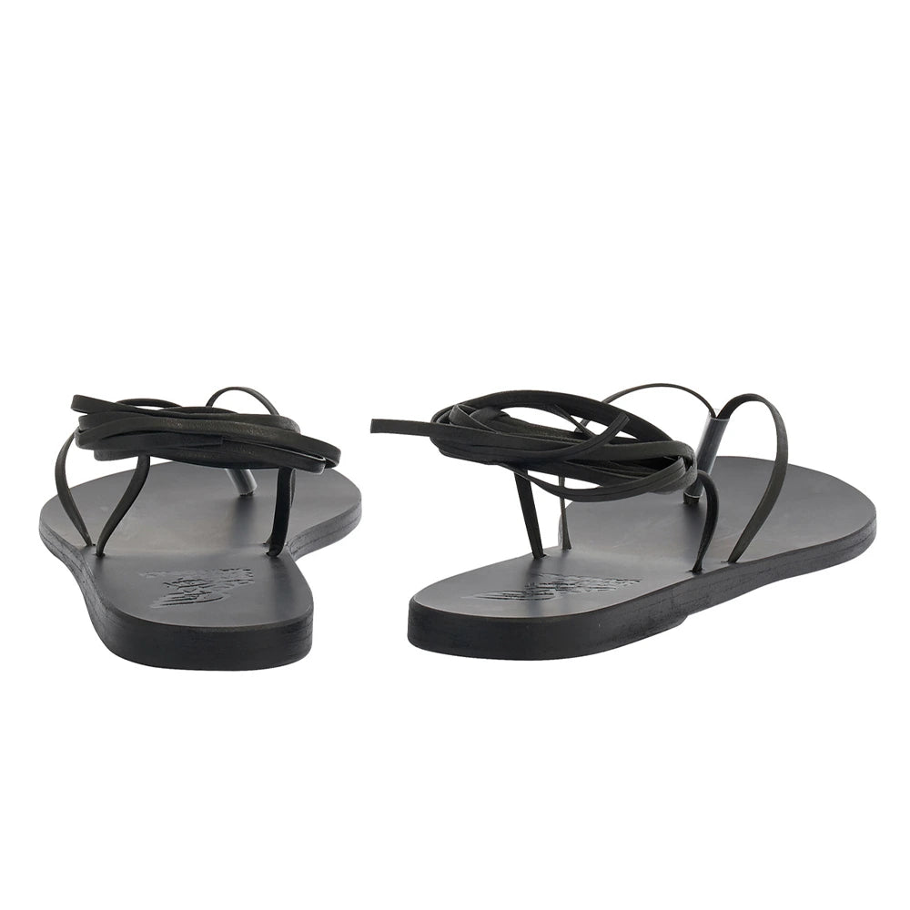 Celia Leather Black sandals back
