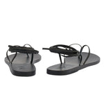 Celia Leather Black sandals back