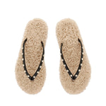 Saionara Shearling Bi Colour sandals top