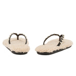 Saionara Shearling Bi Colour sandals back