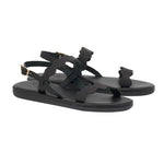 Afros  Leather Black sandals 3-4