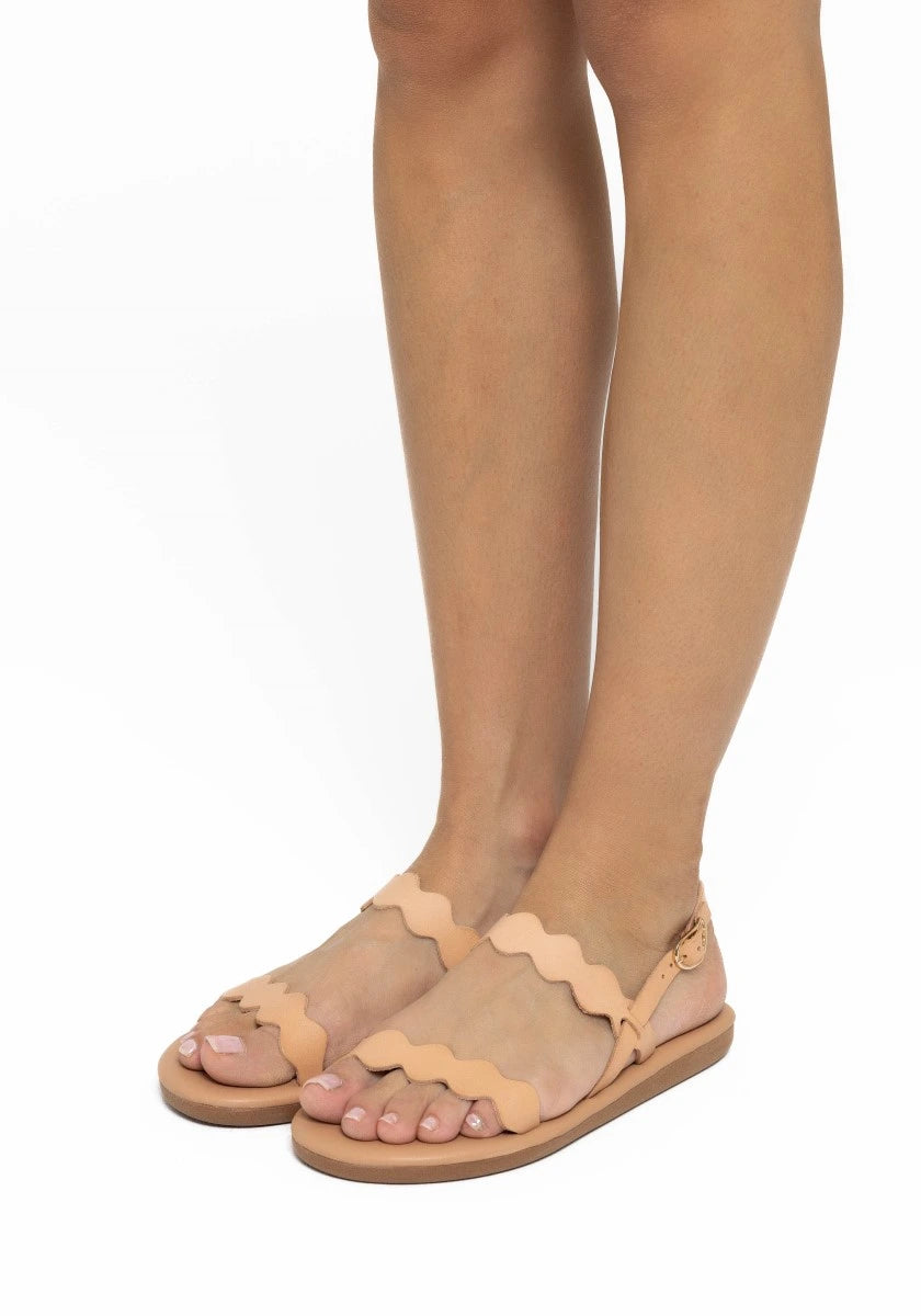 Afros Leather Natural sandals