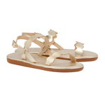 Afros Leather Platinum sandals 3-4