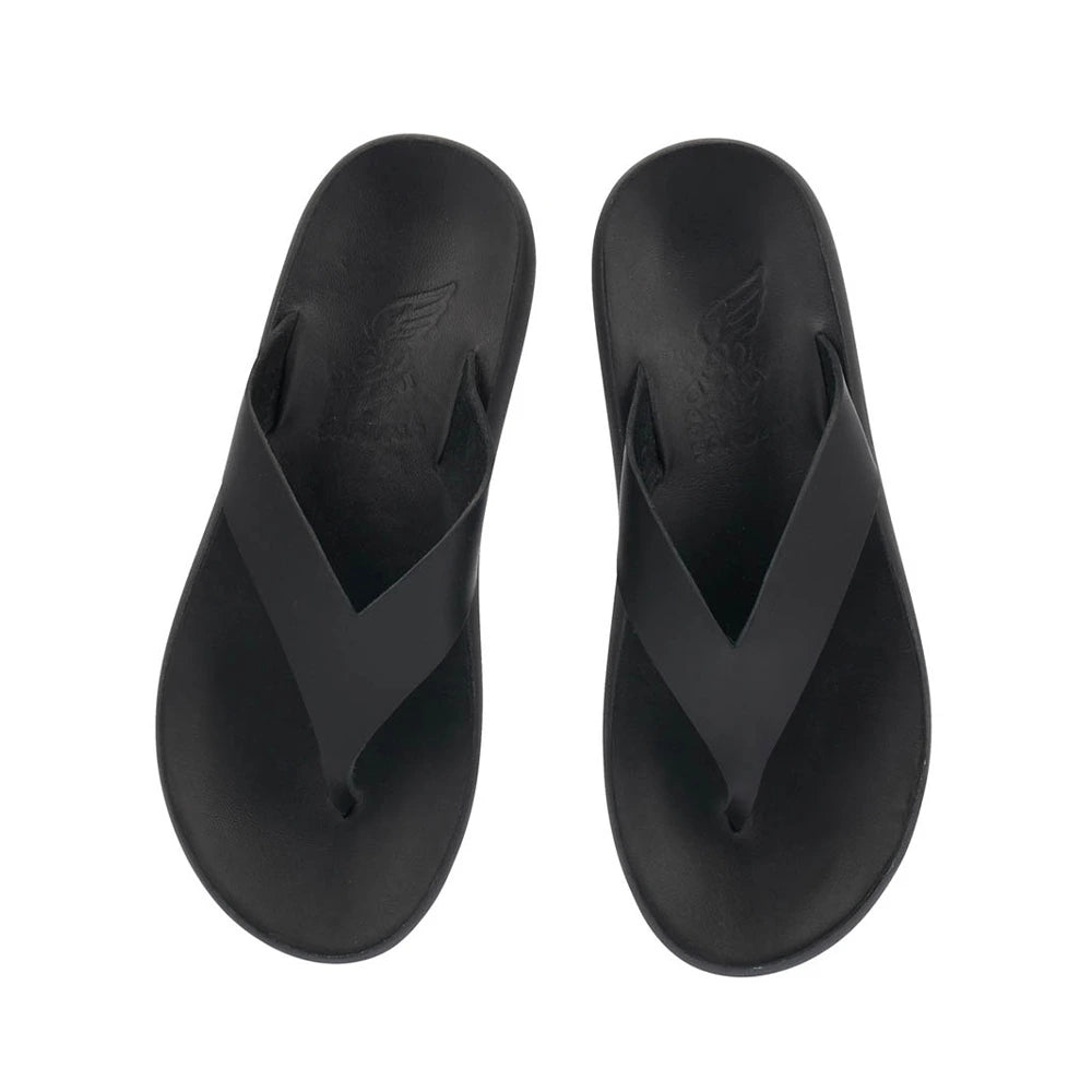 Charys Comfort Leather Black sandals top