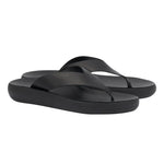 Charys Comfort Leather Black sandals 3-4