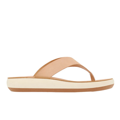 Charys Comfort Leather Natural sandals side