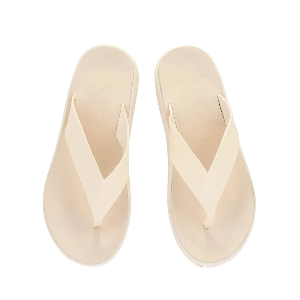 Charys Comfort Leather Off White sandals top