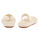 Charys Comfort Leather Off White sandals back