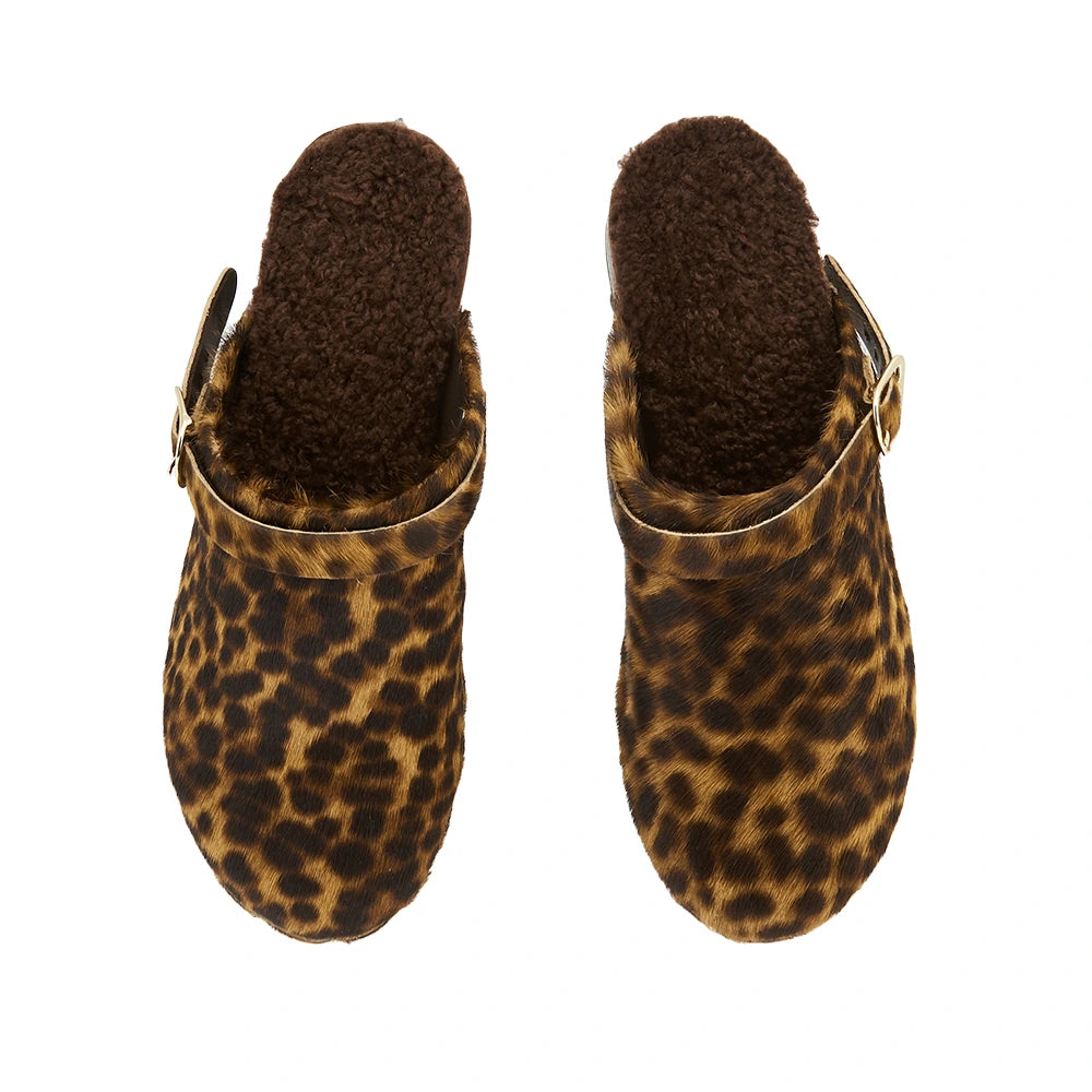 Classic Closed Clog Pony Lynx top view