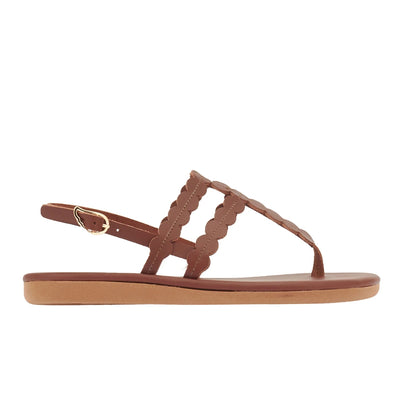 Dryad Leather Chestnut sandals side