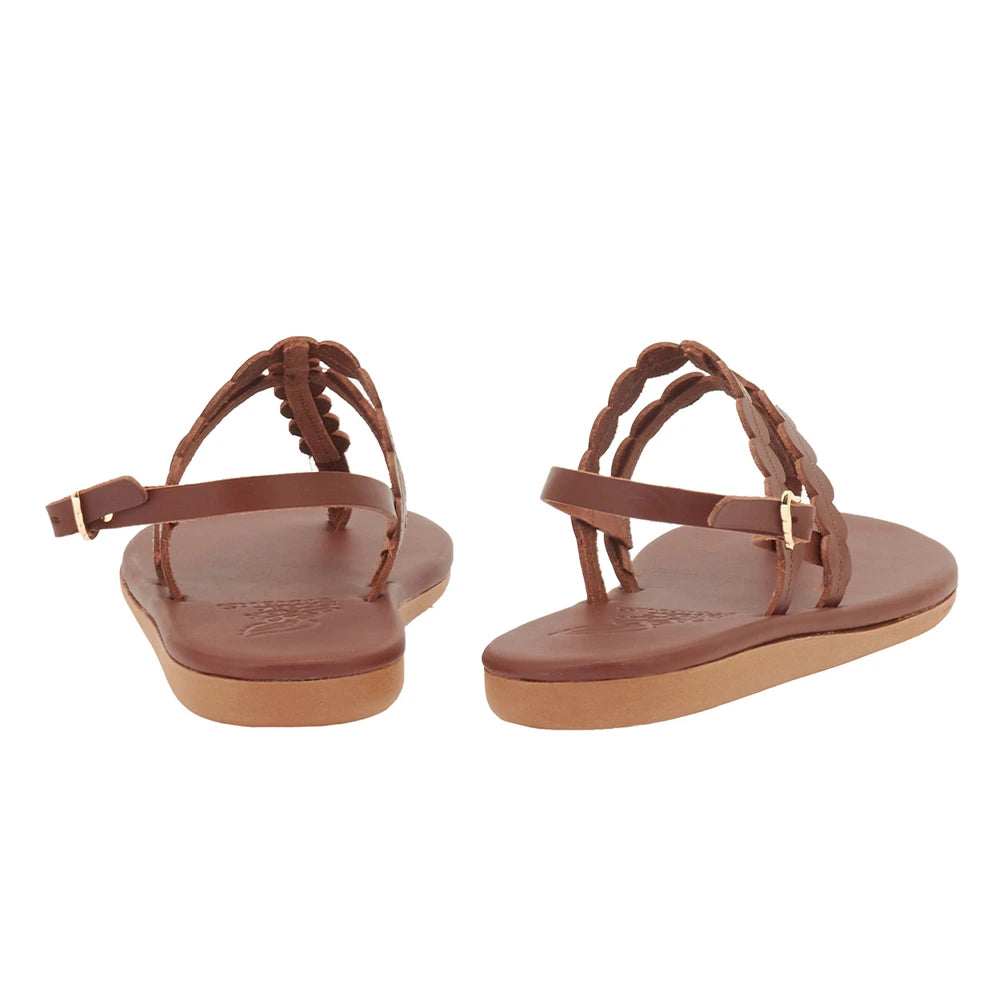 Dryad Leather Chestnut sandals back
