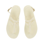 Dryad Leather Off White sandals top
