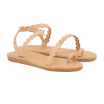 Aura Leather Natural sandals 3-4