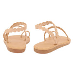 Aura Leather Natural sandals back