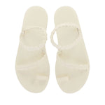 Aura Leather Off White sandals top