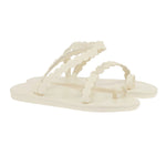 Aura Leather Off White sandals 3-4