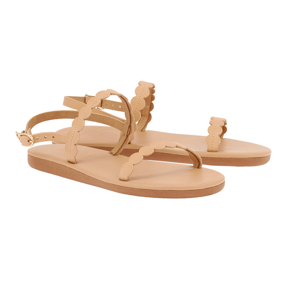 Aroula Leather Natural sandals 3-4