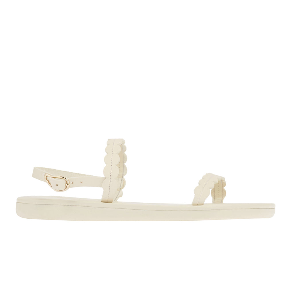 Aroula Leather Off White sandals side