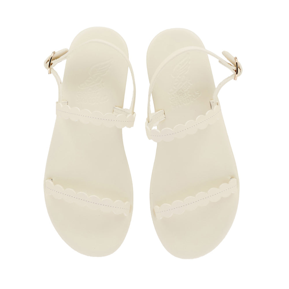 Aroula Leather Off White sandals top