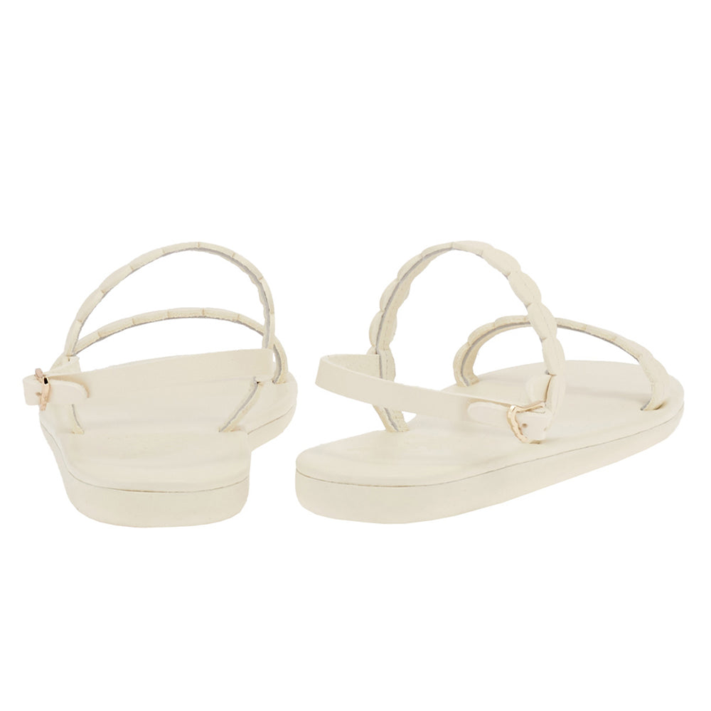 Aroula Leather Off White sandals back