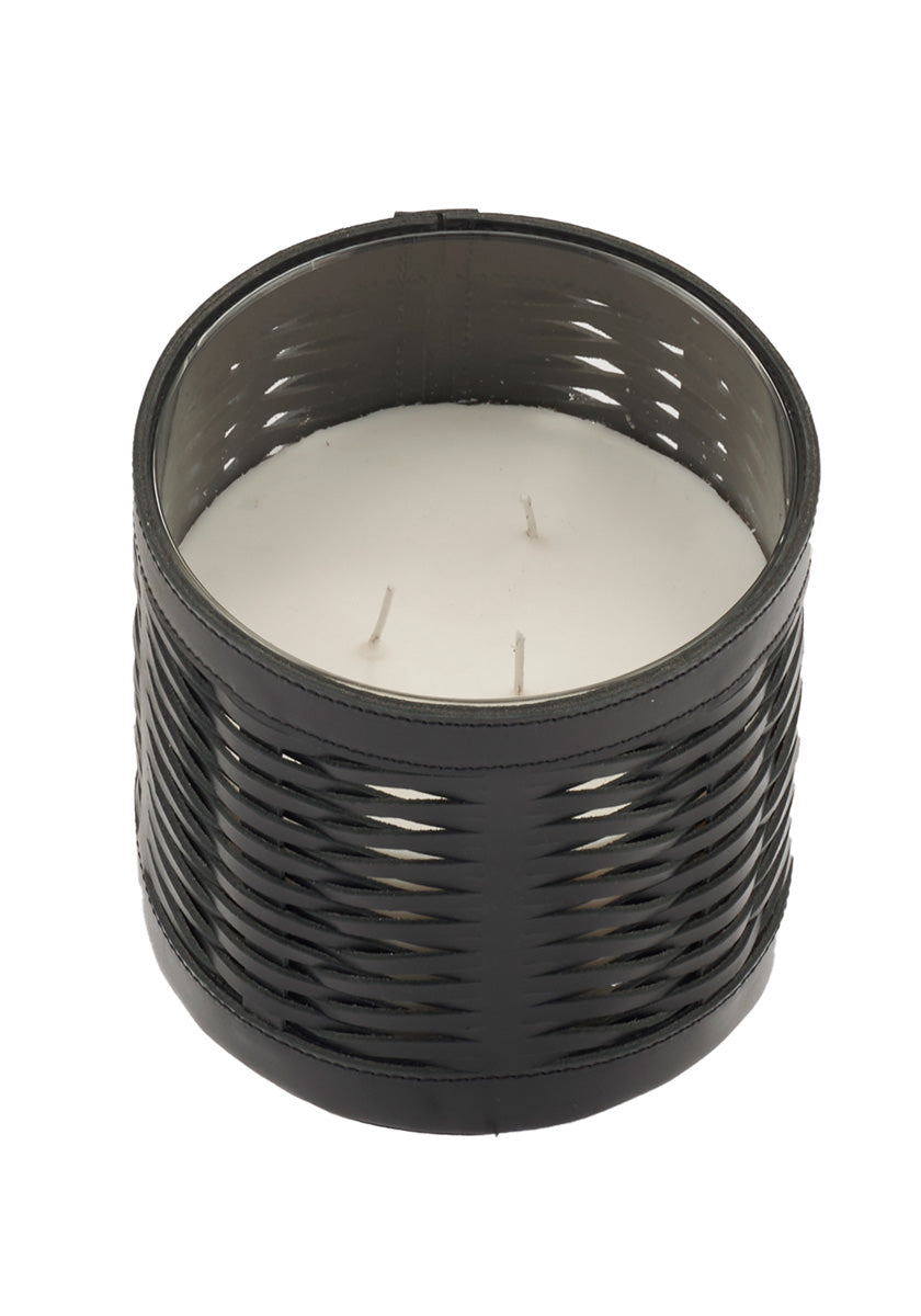 Woven Candle Black