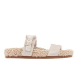 Latria Suede/Sheepskin All Taupe sandals side