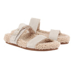 Latria Suede/Sheepskin All Taupe sandals 3-4