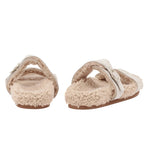 Latria Suede/Sheepskin All Taupe sandals back