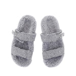 Latria Felt/Sheepskin Grey sandals top