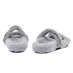 Latria Felt/Sheepskin Grey sandals back