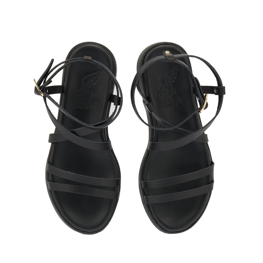 Aristea Leather Black sandals top