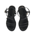 Aristea Leather Black sandals top