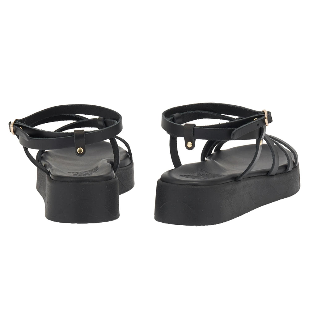 Aristea Leather Black sandals back