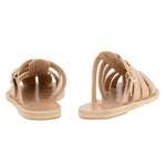 Cosmia Leather Natural sandals back