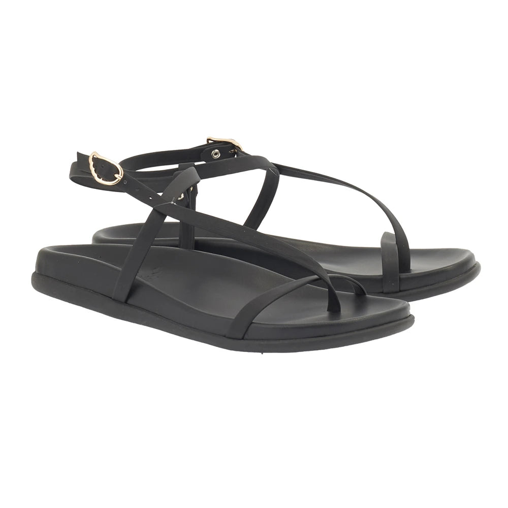 Aimilia Leather Black sandals 3-4