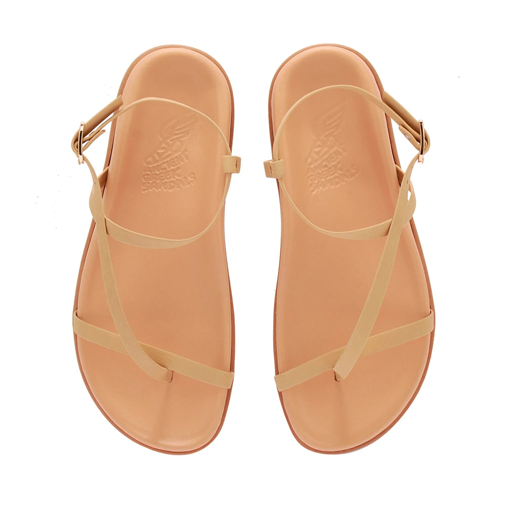 Aimilia Leather Natural sandals top
