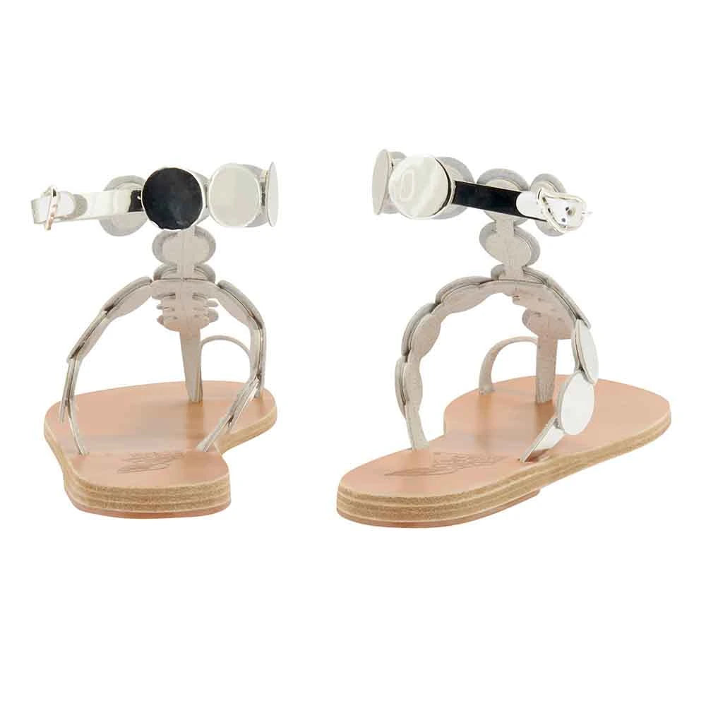 Asteras Mirror Silver sandals back