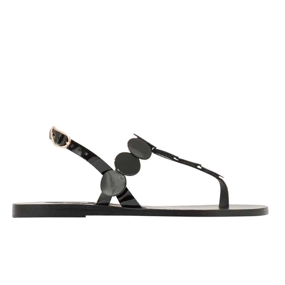 Ilios MirrorBlack sandals side