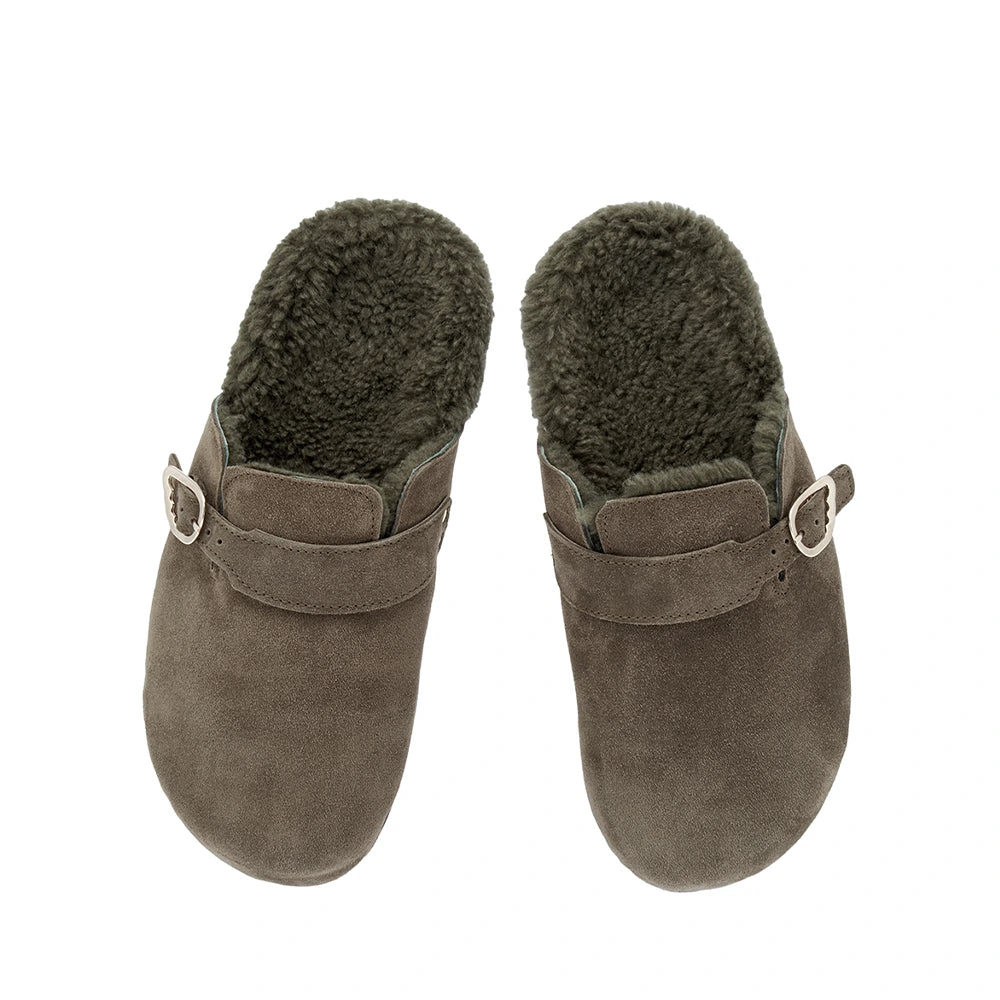Vasilitsa Suede All Khaki sandals top