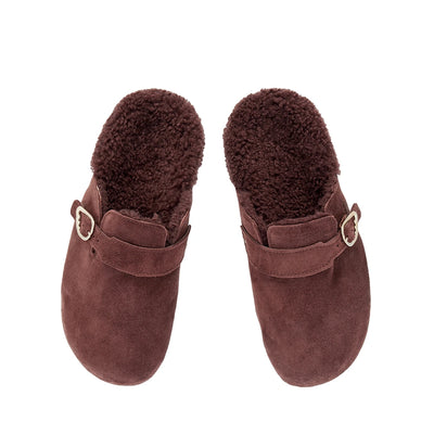 Vasilitsa Suede All Brown sandals top