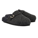 Vasilitsa Felt/Sheepskin Black sandals 3-4