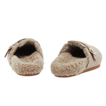 Vasilitsa Felt/Shearling Camel sandals back