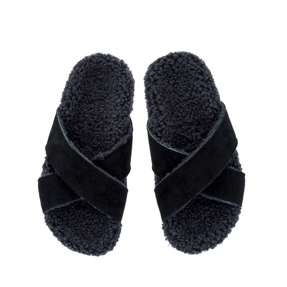 Anilio Suede Black sandals top