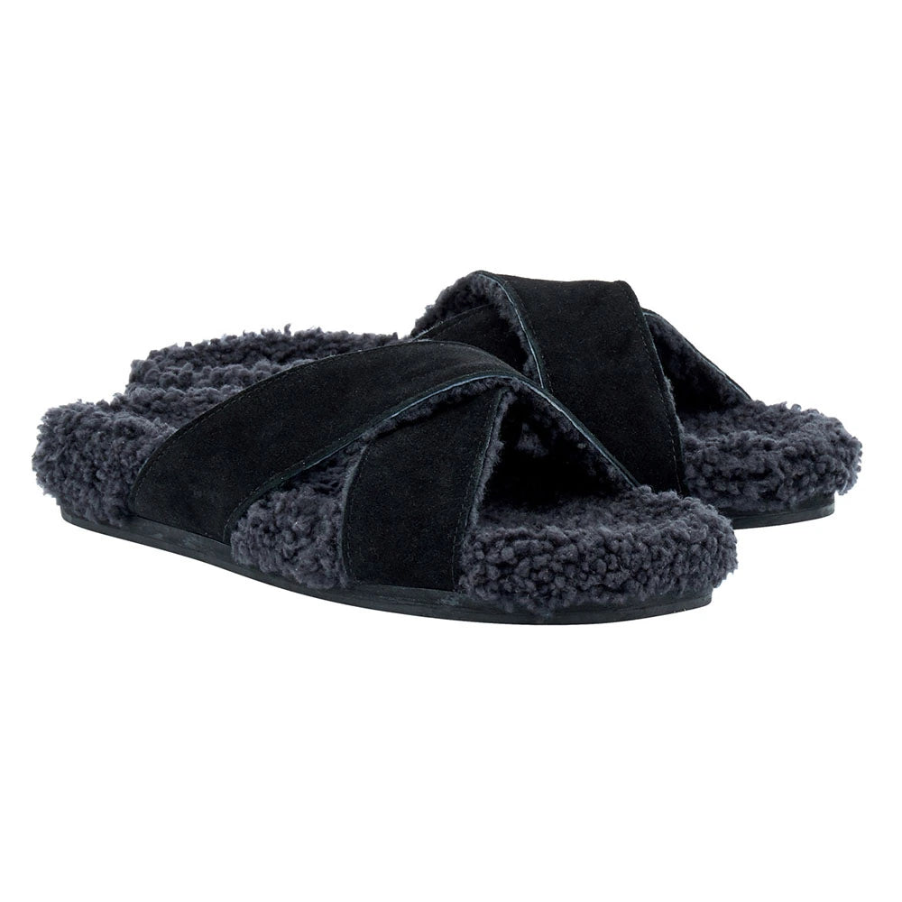 Anilio Suede Black sandals 3-4