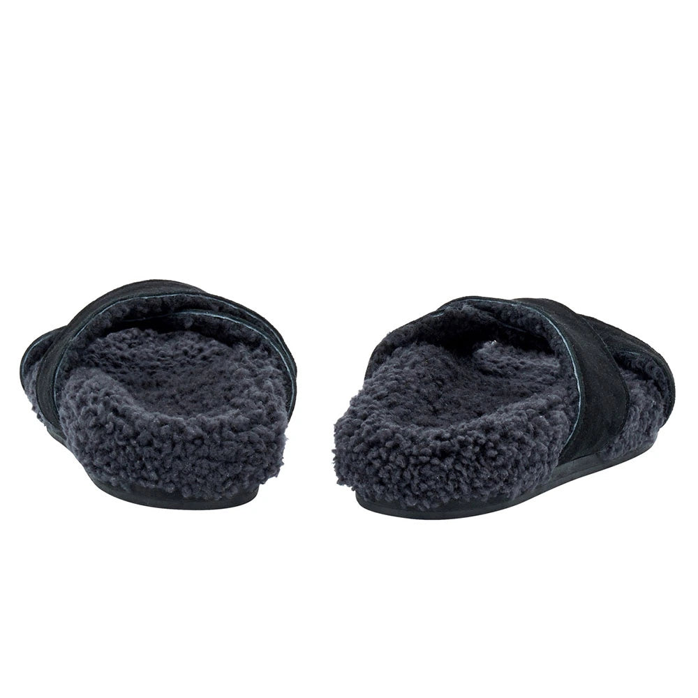 Anilio Suede Black sandals back