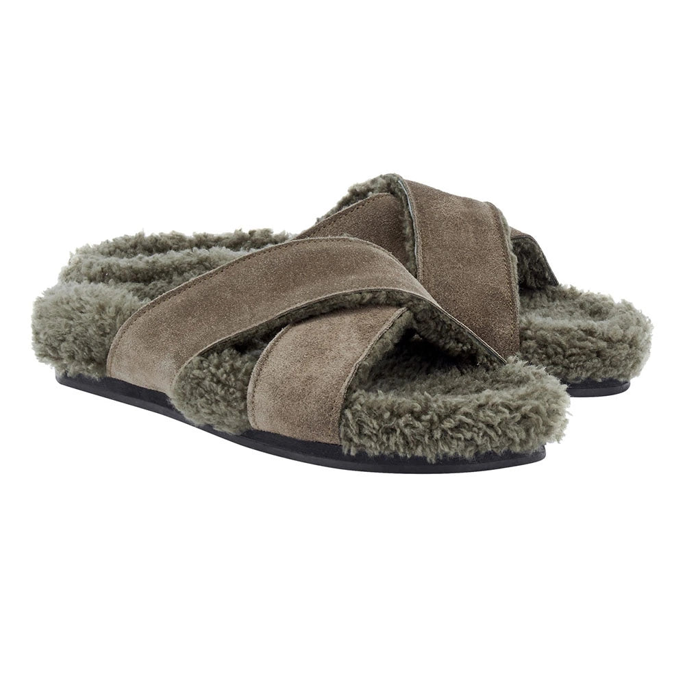 Anilio Suede All Khaki sandals 3-4